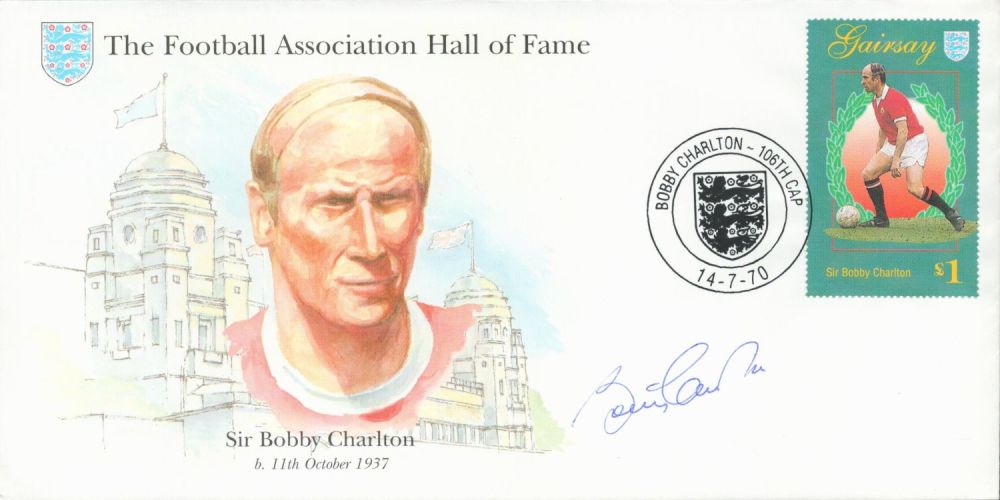 Lot 169: Bobby Charlton signed on his own Gairsay FA...