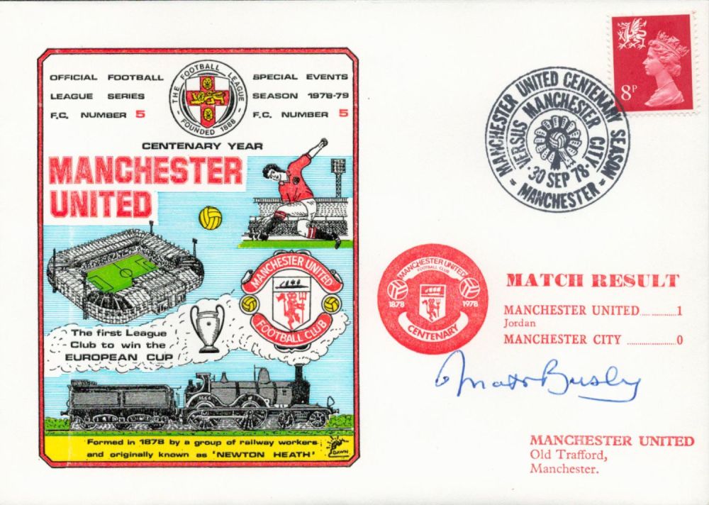 Lot 171: Matt Busby signed 1978 Man Utd v Man...