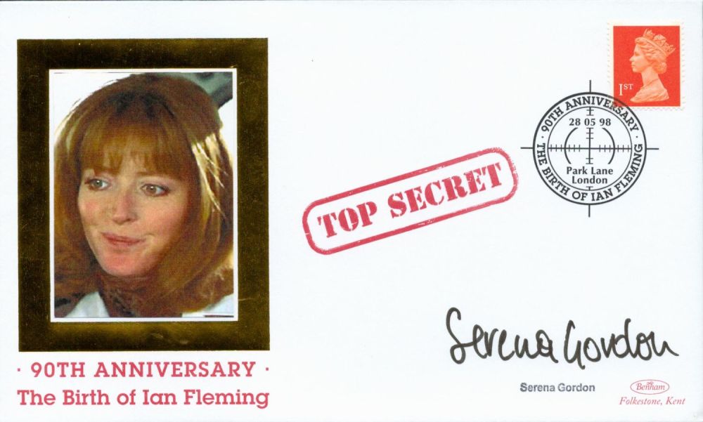Lot 180: Serena Gordon signed 1998, 90th Birthday Ian Fleming...