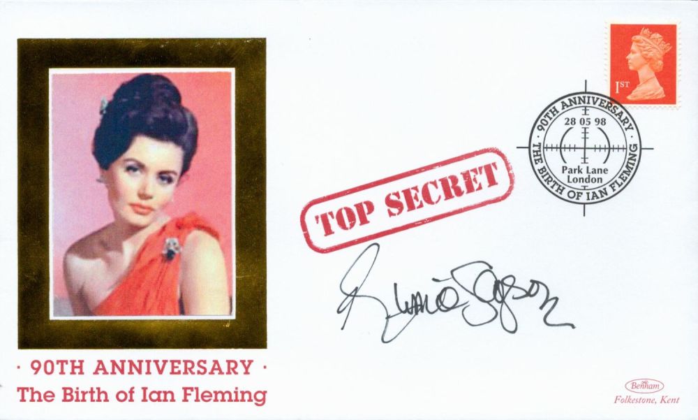 Lot 184: Eunice Gayson signed 1998, 90th Birthday Ian Fleming...