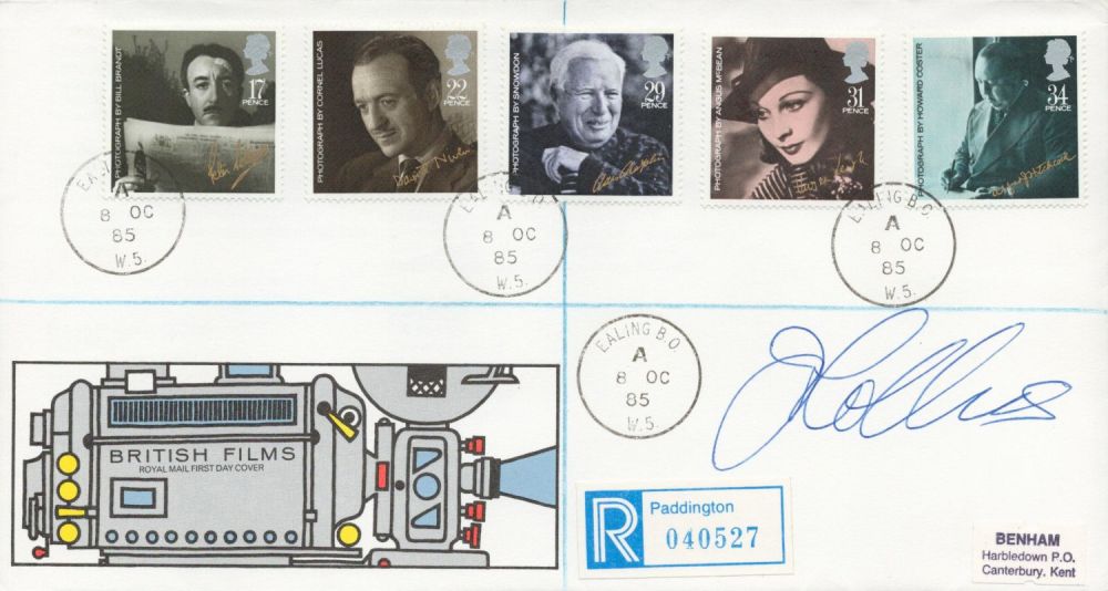 Lot 190: Joan Collins signed 1985 Films FDC with Ealing...