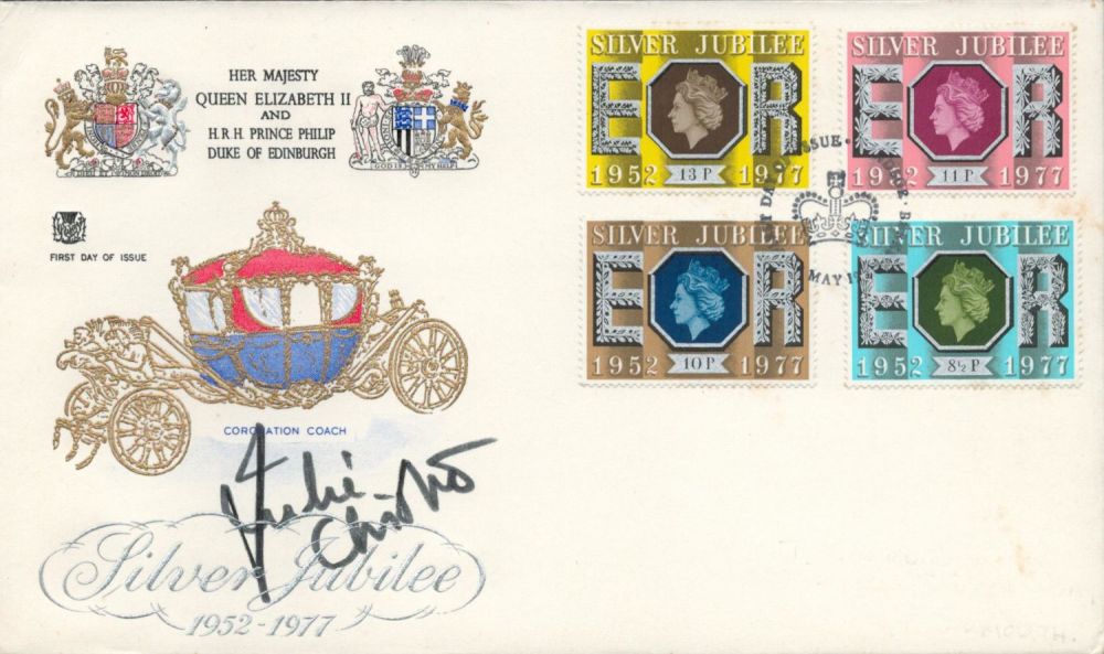 Lot 191: Julie Christie actress signed scarce 1977 Silver Jubilee...