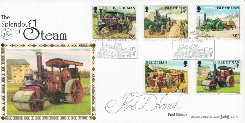 Lot 193: Fred Dibnah signed Isle of Man Splendour of...