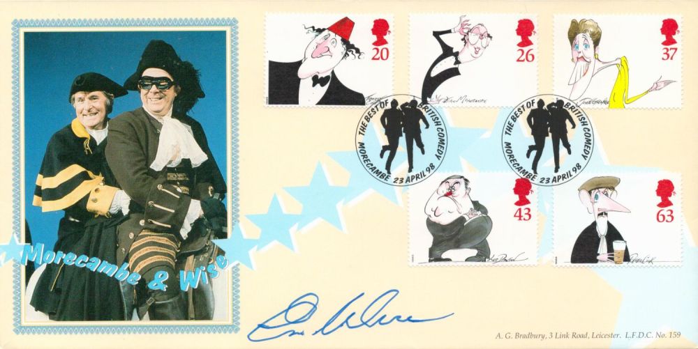 Lot 198: Ernie Wise signed 1998 Comedy A G Bradbury...