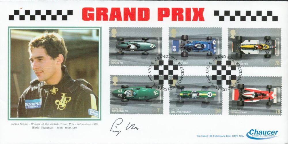 Lot 215: F1 Stirling Moss signed Chaucer 2007 Grand Prix...