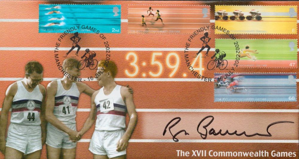 Lot 219: Roger Bannister signed 2002 Commonwealth Games Scott covers...