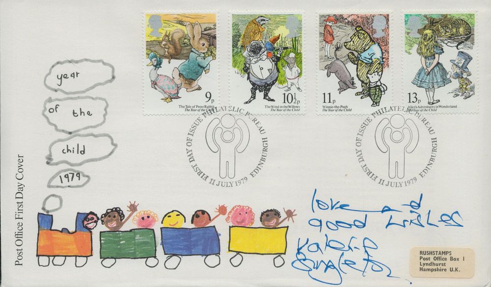 Lot 157: Valerie Singleton signed Year of the Child 1979...