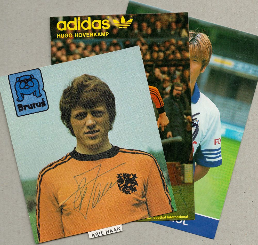 Lot 173: Football Collection signed photo`s Arie Haan, Hugo Hovenkamp...