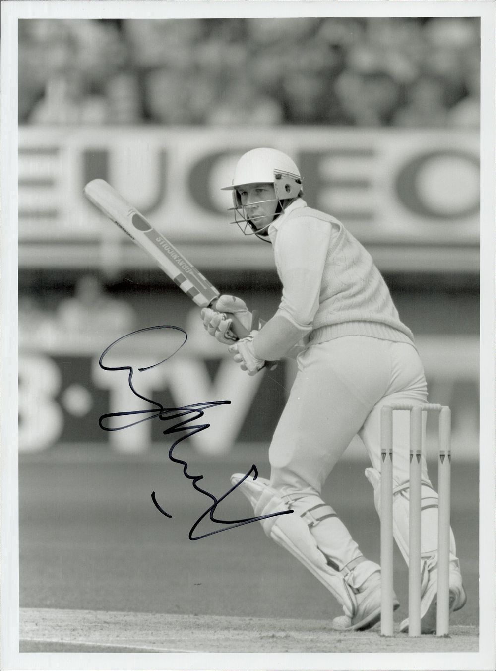 Lot 181: Michael Atherton signed 10x7inch black and white photo....