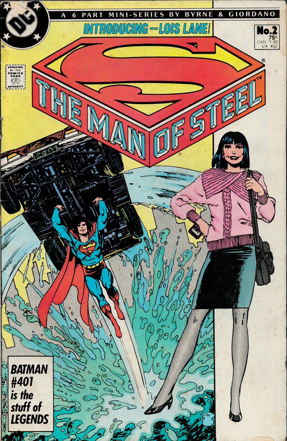 Lot 219: DC Comics Superman The Man of Steel No.2...