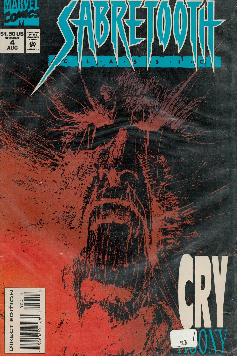 Lot 231: Marvel Comics Sabretooth Classic no.4 August 1994 comic...
