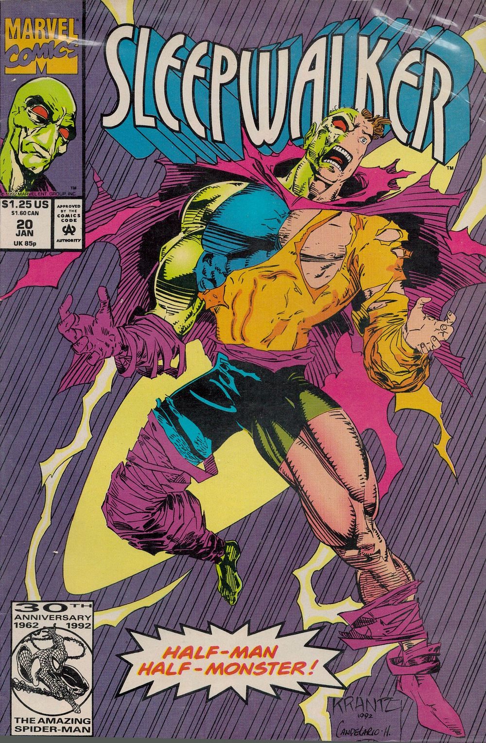 Lot 232: Marvel Comics Sleepwalker no.20 January 1992 comic book....