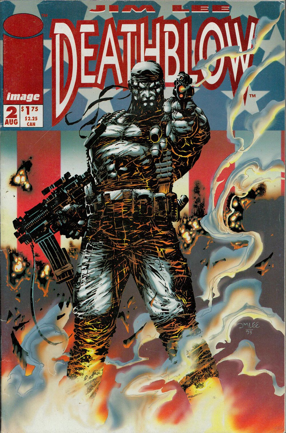 Lot 235: Jim Lee Death-Blow no2 August 1993 comic book....