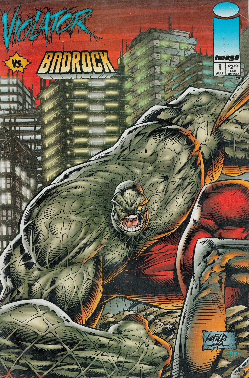 Lot 236: Violator vs Badrock no.1 May 1995 comic book....