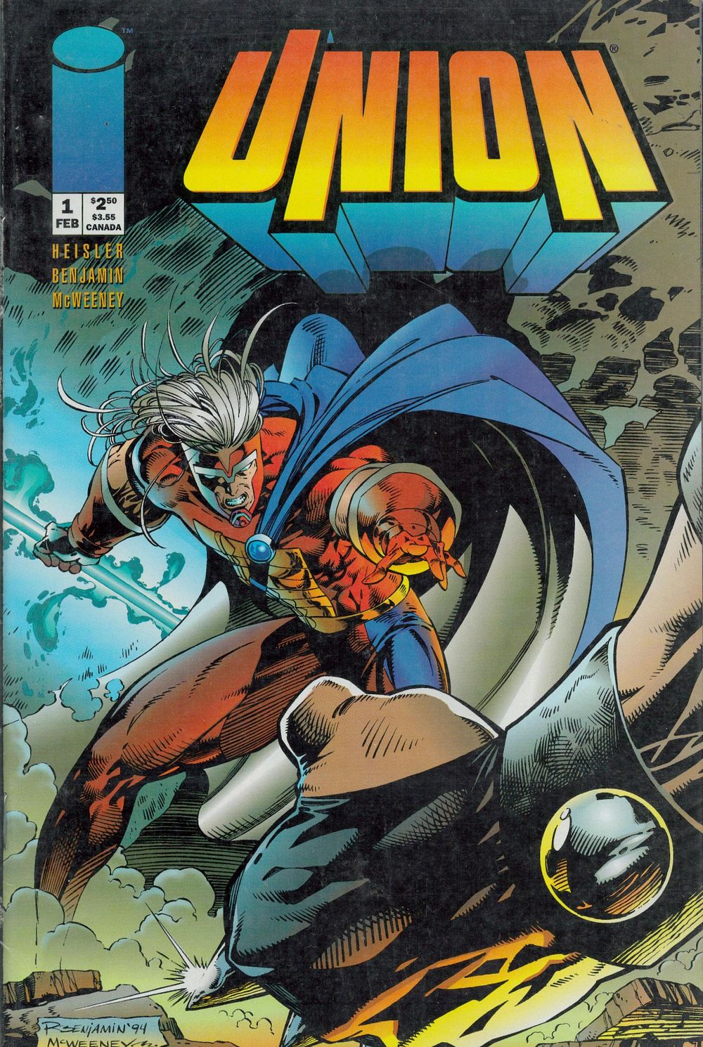 Lot 250: Image Comics Union no.1 February 1995 comic book....