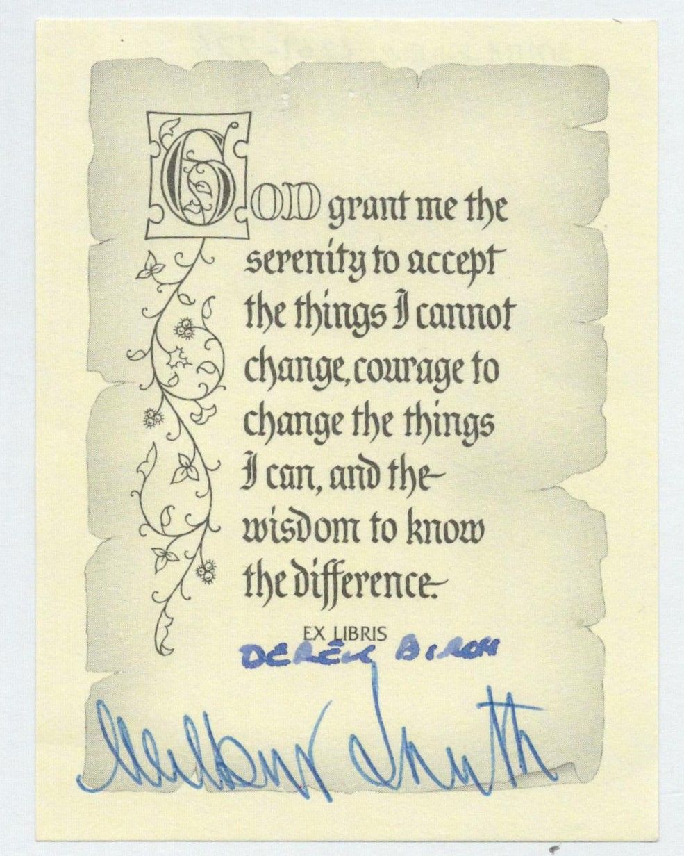 Lot 273: Wilbur Smith signature piece. Good condition. All autographs...