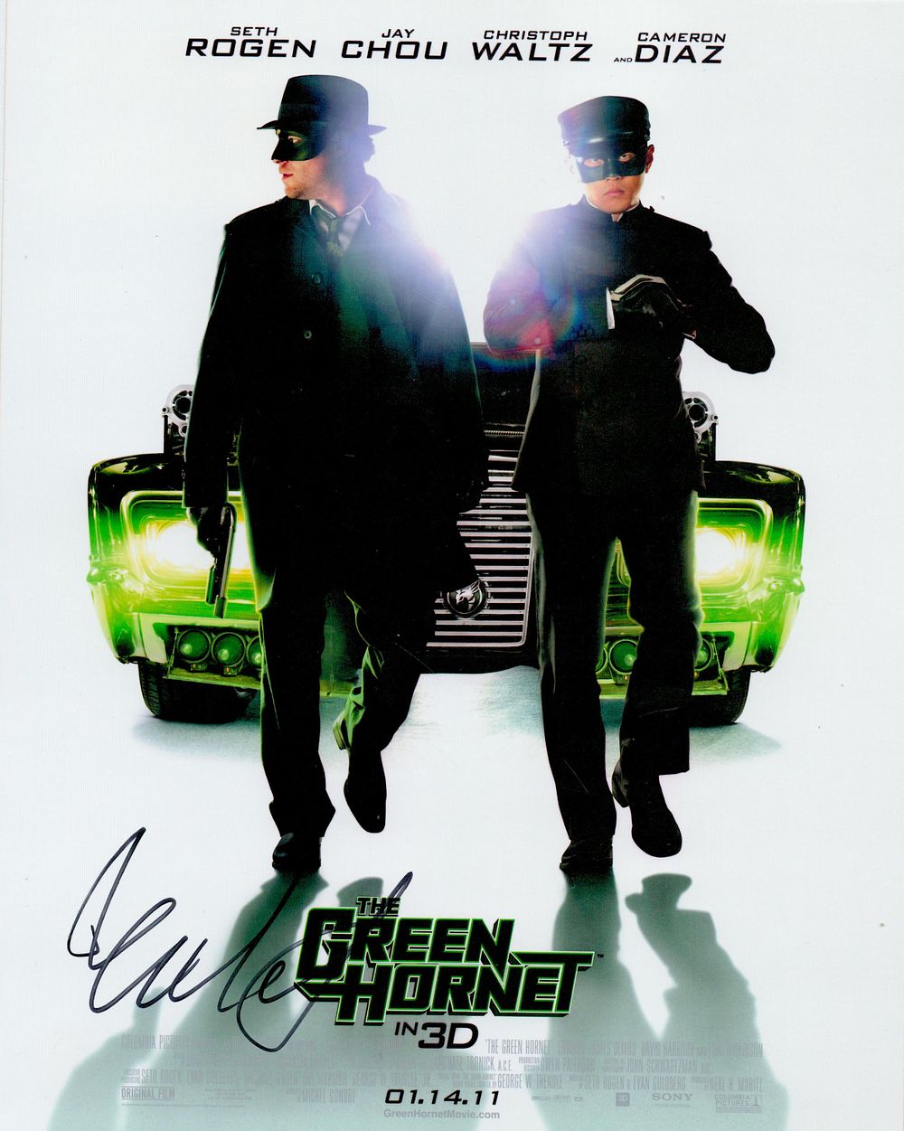 Lot 285: Michael Gondry signed Green Honet in 3D 10x8inch...