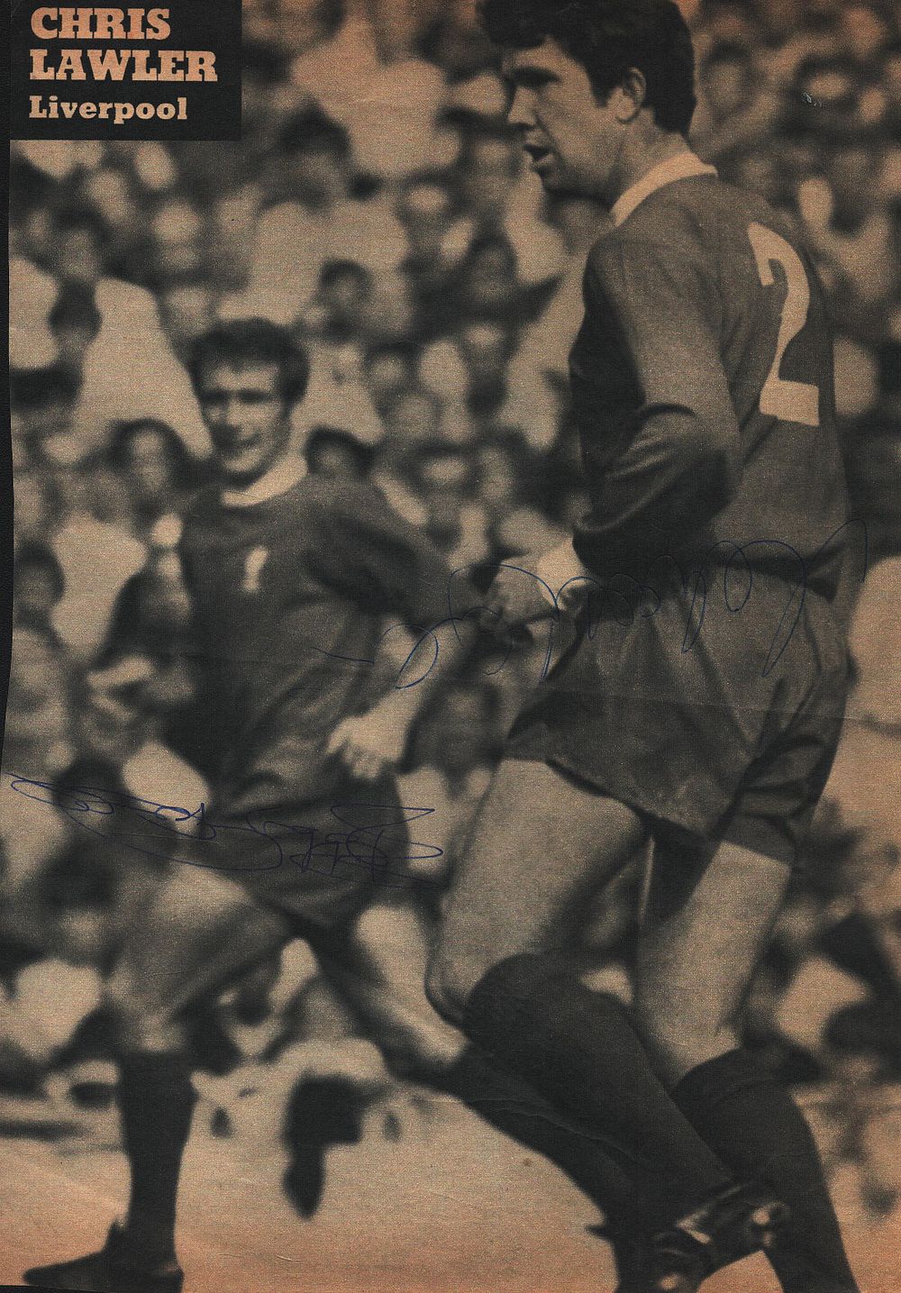 Lot 859: Chris Lawler signed plus 1 other 10.5x7.5-inch Newspaper...