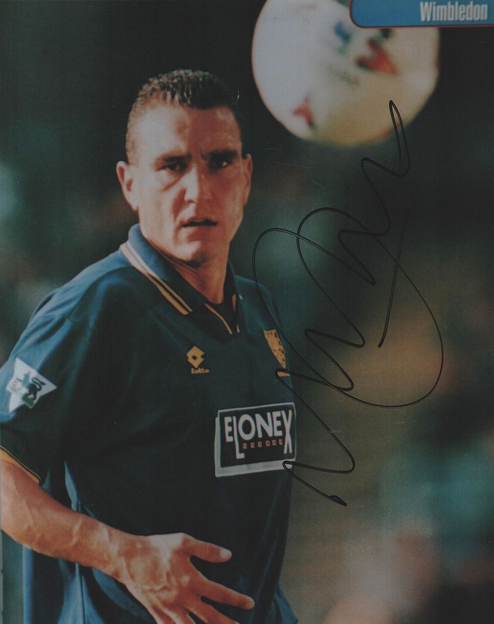Lot 158: VINNIE JONES signed Wimbledon 8x10 Photo.