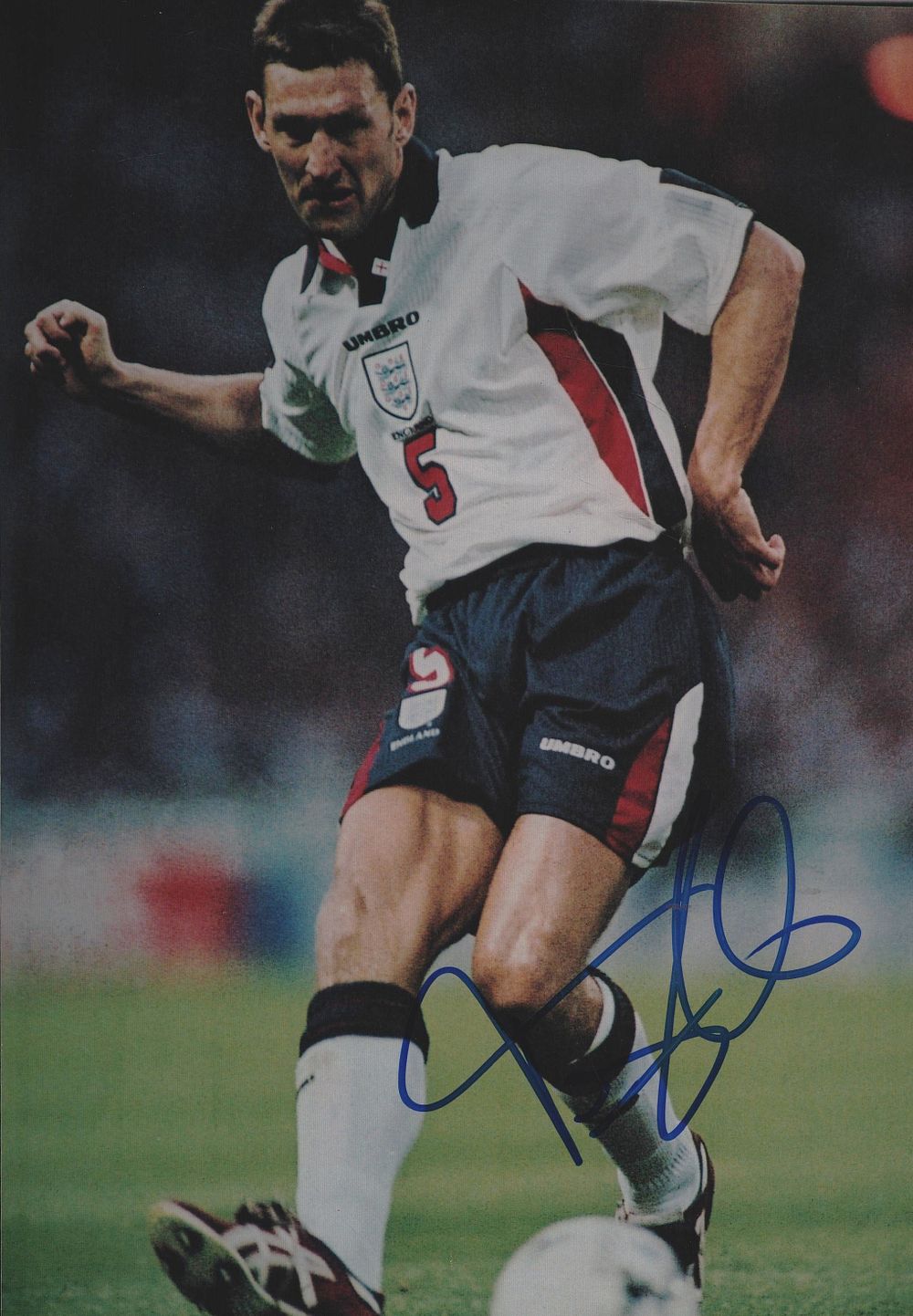 Lot 159: TONY ADAMS signed England 7x10 Photo.