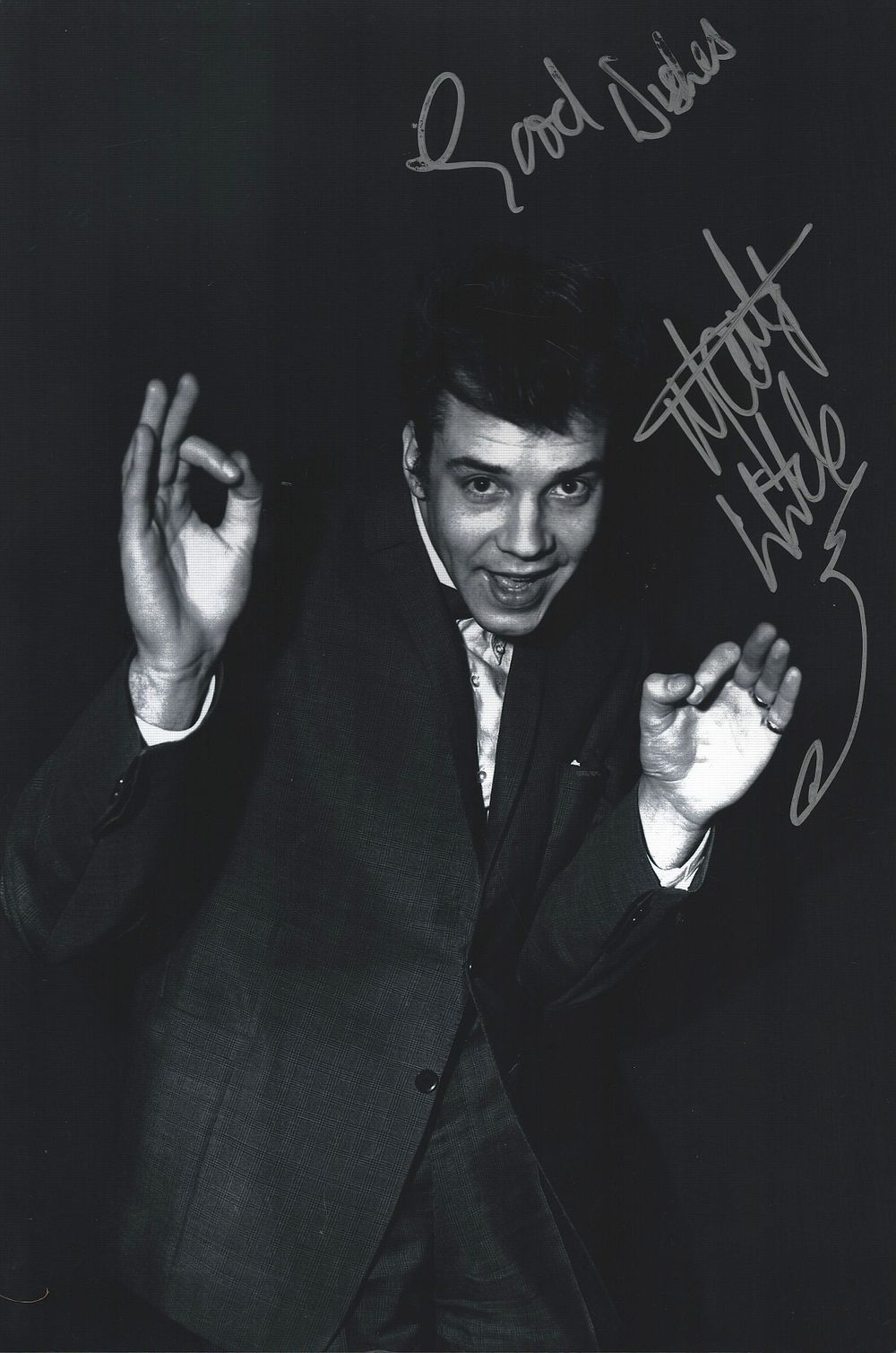 Lot 166: MARTY WILDE Singer signed 8x12 Photo.