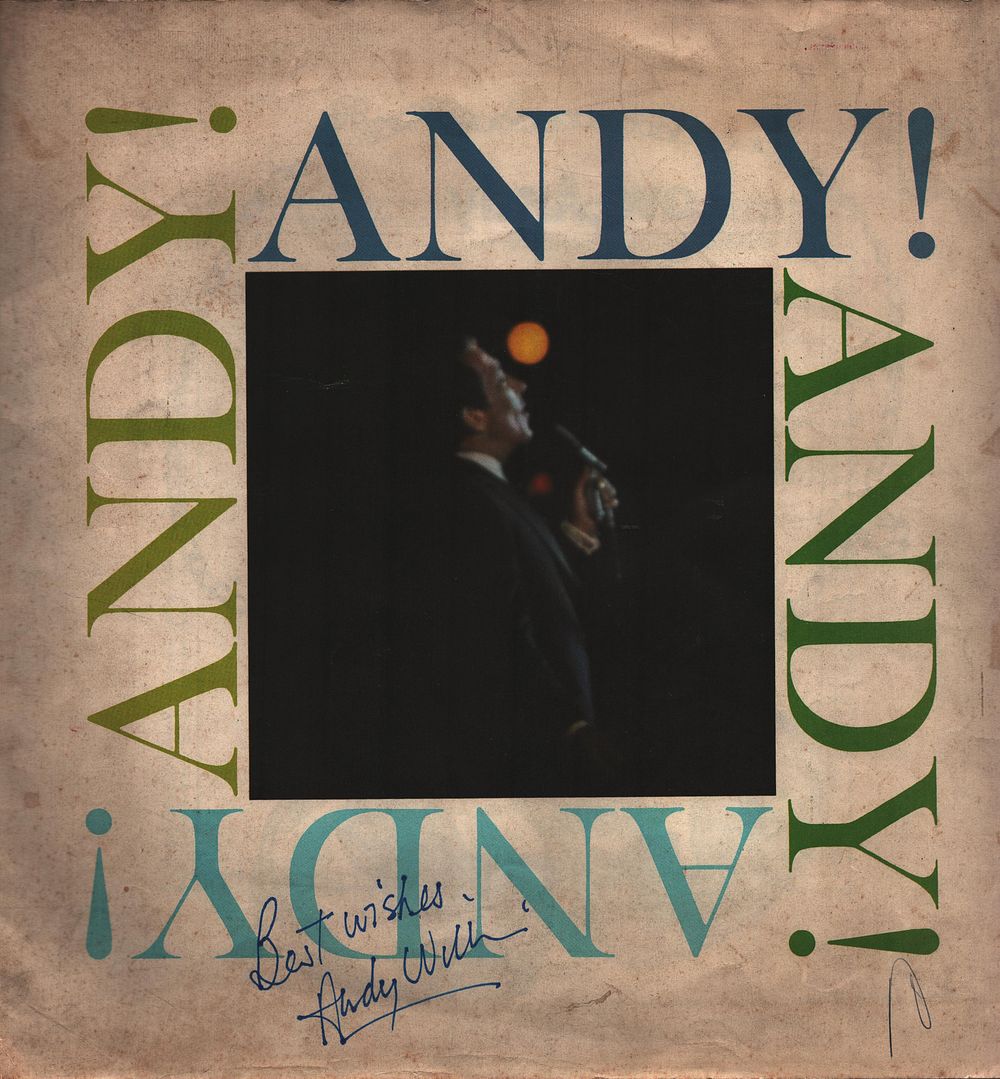 Lot 173: ANDY WILLIAMS (1925-2015) signed vintage 1968 Andy Williams...