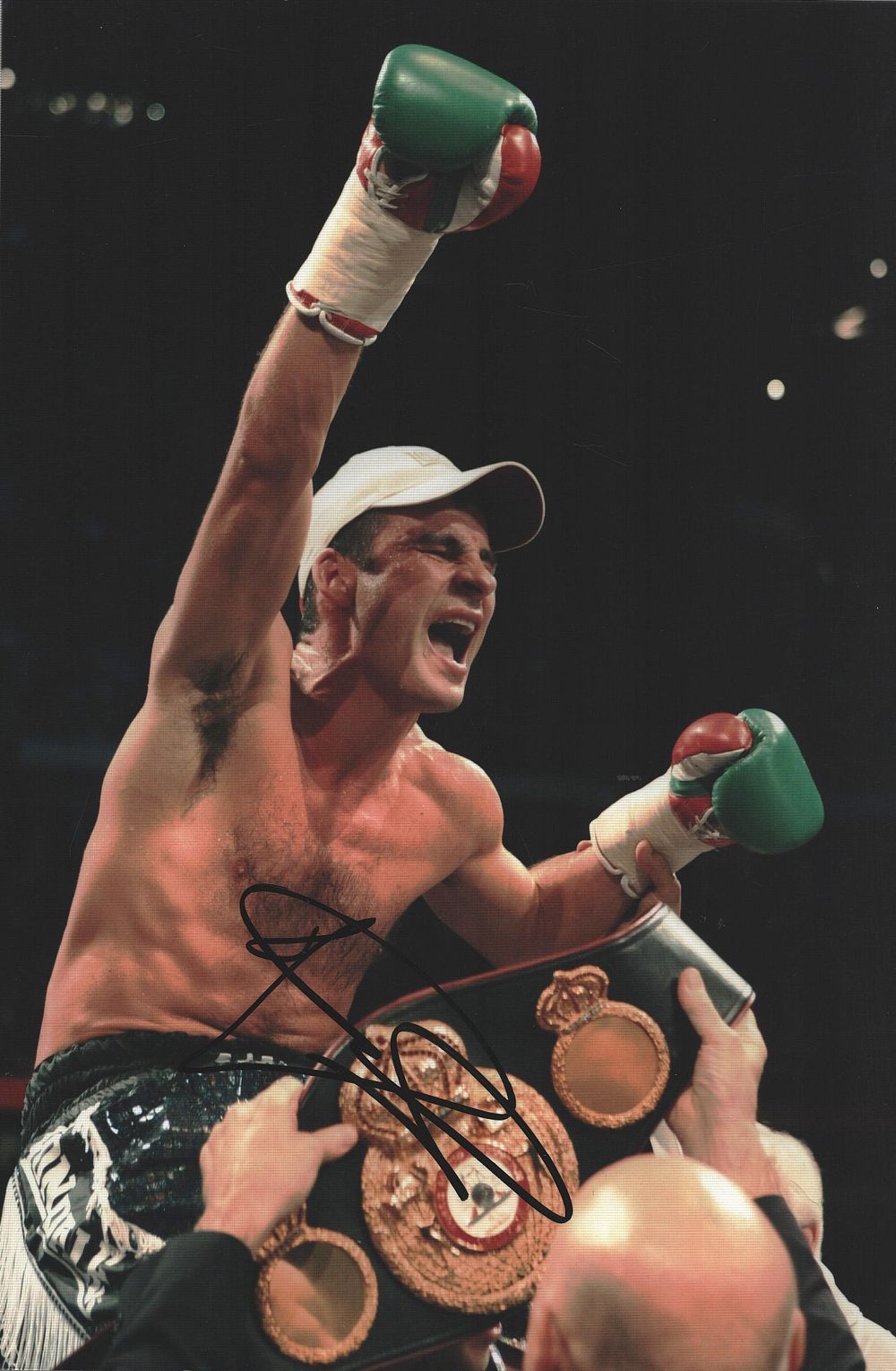 Lot 175: JOE CALZAGHE Boxing World Champion signed 8x12 Photo.