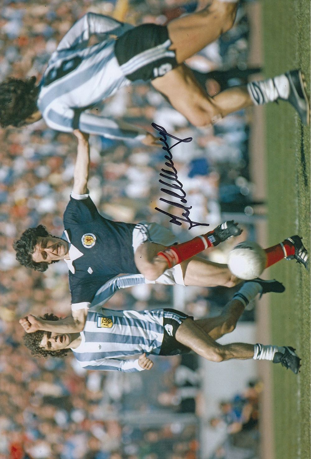 Lot 289: Autographed SCOTLAND 12 x 8 Photograph 1979 FRANK...