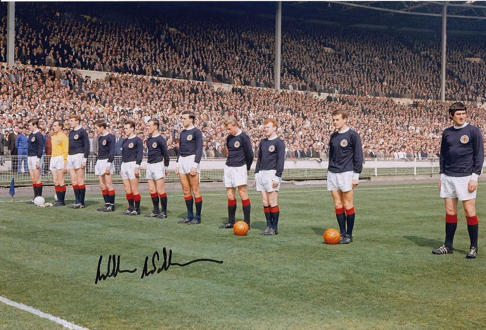 Lot 298: Autographed SCOTLAND 12 x 8 Photograph 1967 WILLIE...