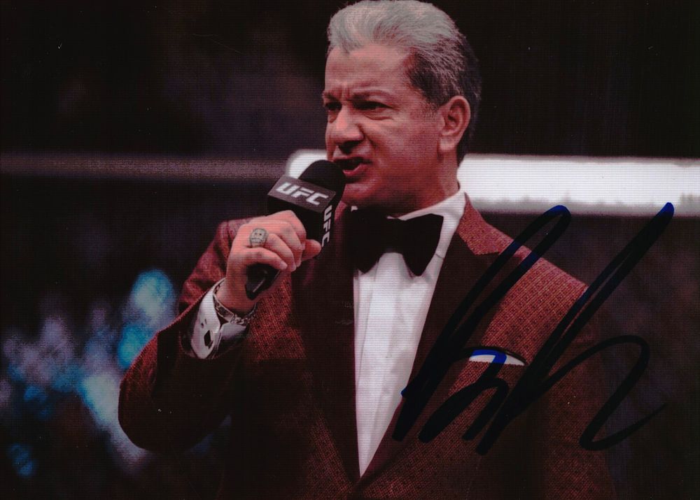 Lot 342: Bruce Buffer signed 7x5inch colour photo.