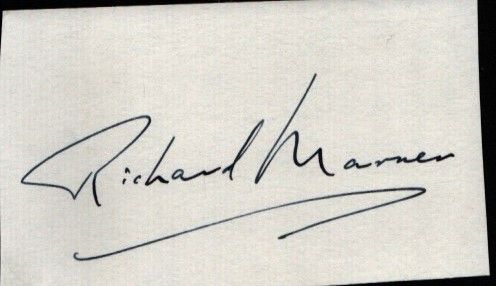 Lot 370: Richard Marner signed album page with unsigned colour...