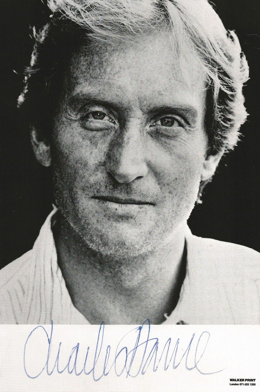 Lot 384: Charles Dance signed 6x4inch black and white photo.