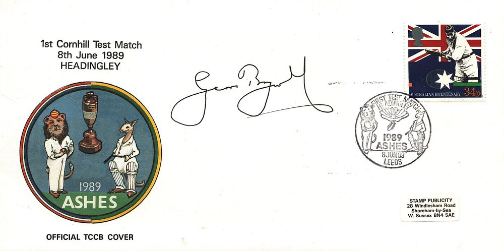 Lot 423: Geoffrey Boycott signed FDC (Cricket player of England)...
