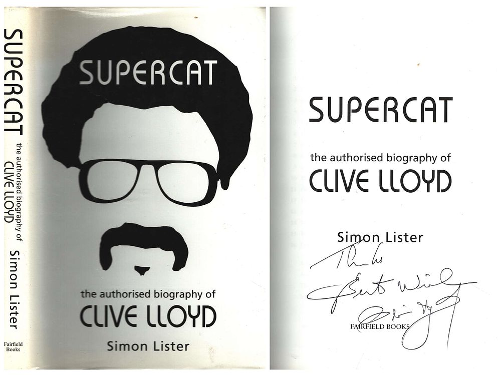 Lot 430: Simon Lister signed hardback book 'Supercat' the authorised...