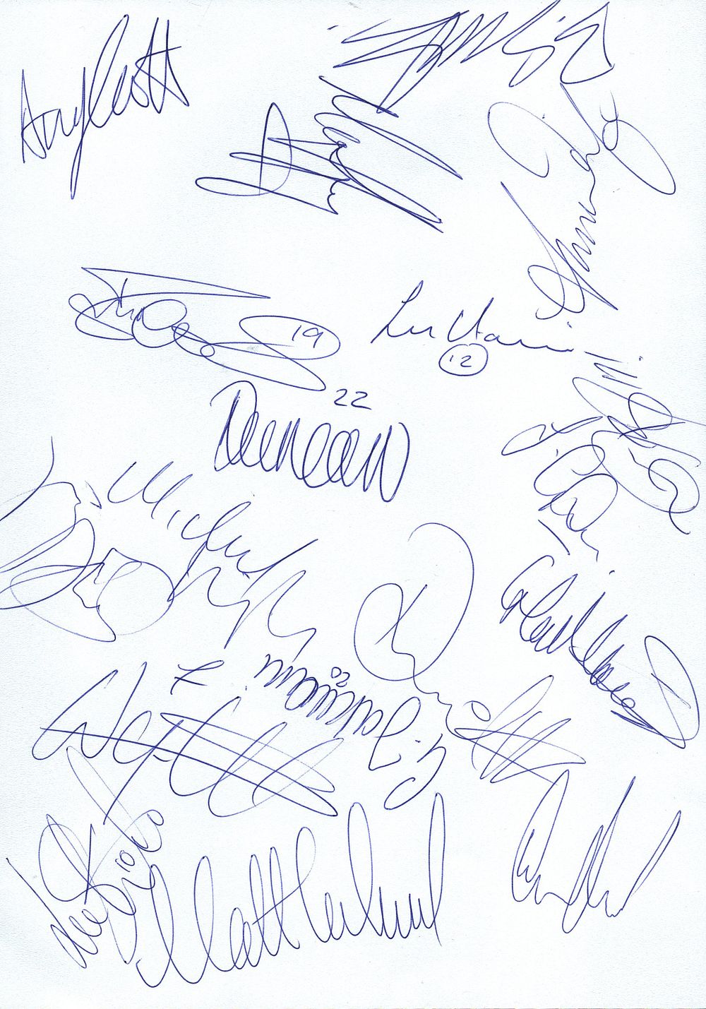 Lot 433: Ling, Alexander, Harrison, Lockwood, Simpson signed plus others...