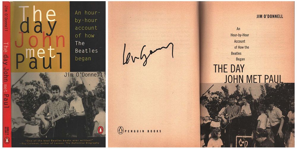 Lot 438: Len Garry signed The day John met Paul...
