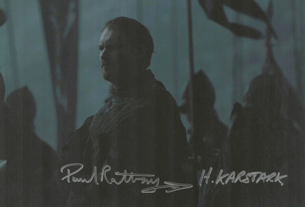 Lot 442: Paul Rattray signed 12x8inch colour Game of Thrones...