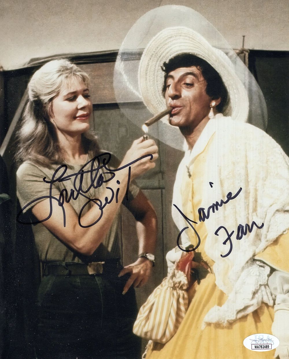Lot 492: MASH colour 8x10 photo signed by Jamie Farr...