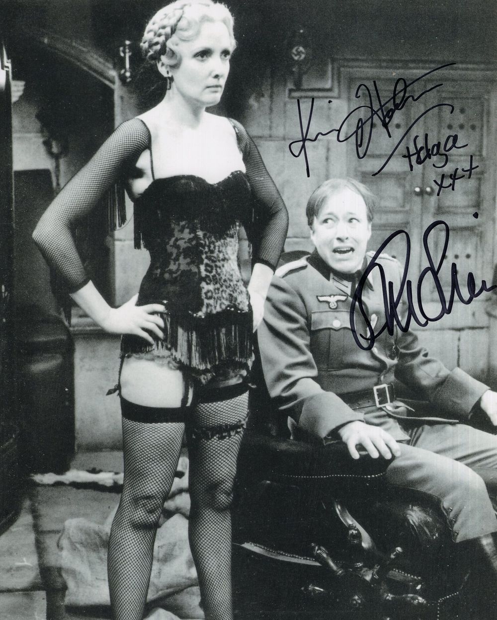 Lot 507: Allo Allo TV comedy series B&W 8x10 photo...