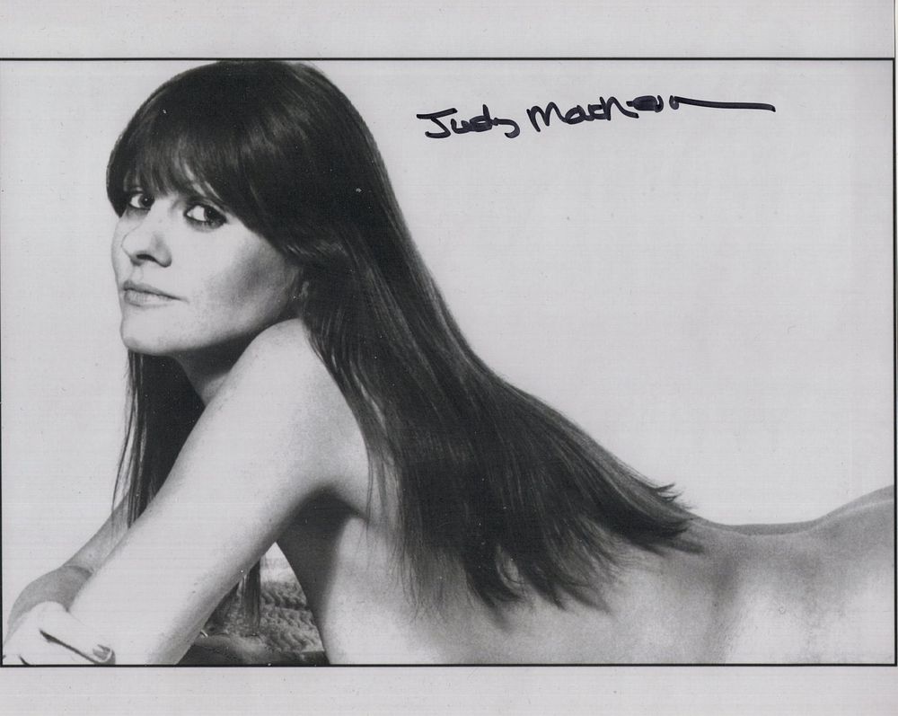 Lot 523: Hammer Horror movie actress Judy Matheson signed sexy...