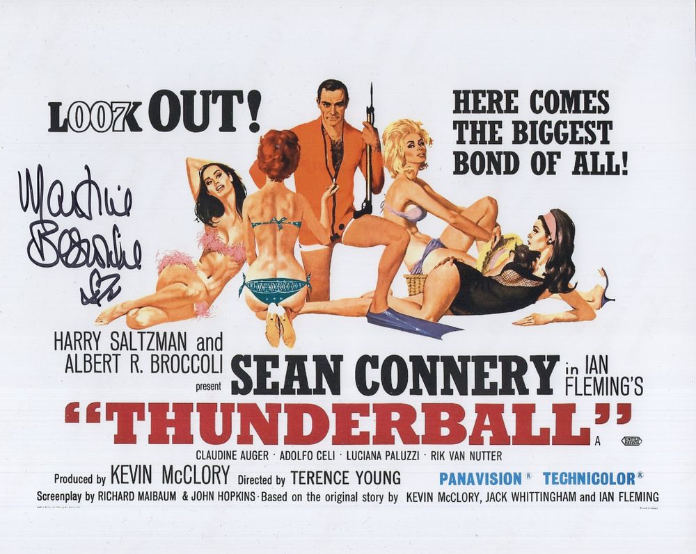 Lot 540: 007 James Bond movie Thunderball 8x10 inch colour...