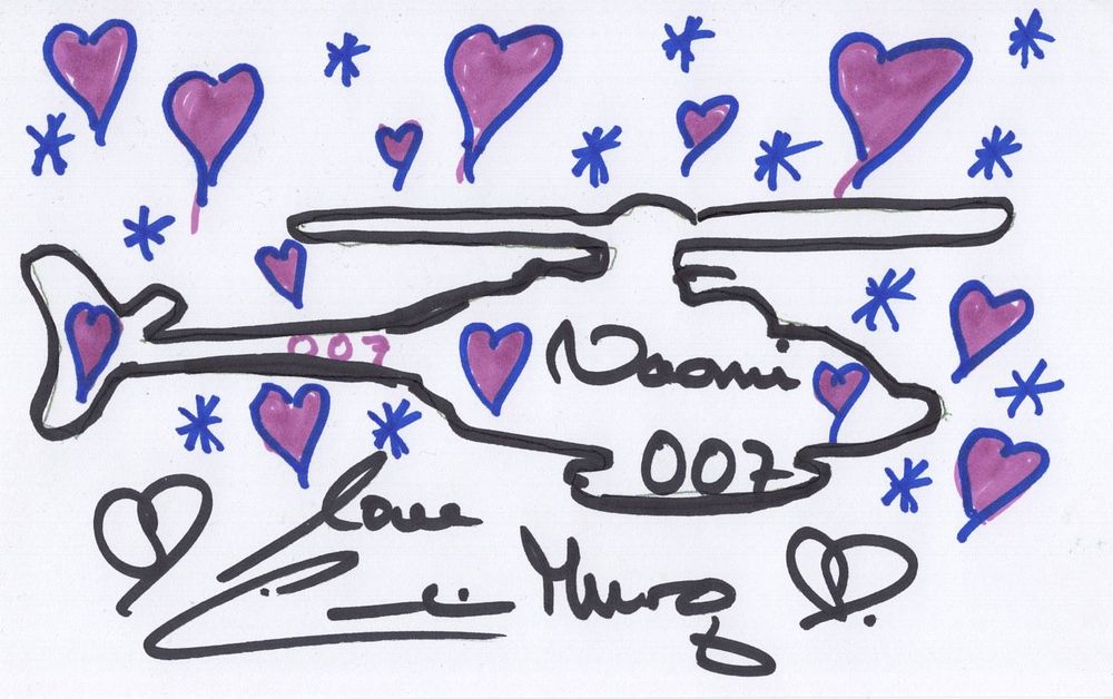 Lot 550: 007 James Bond actress Caroline Munro hand signed...