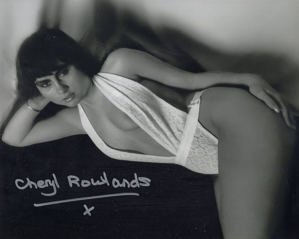 Lot 556: Cheryl Rowwlands sexy actress in see through top...