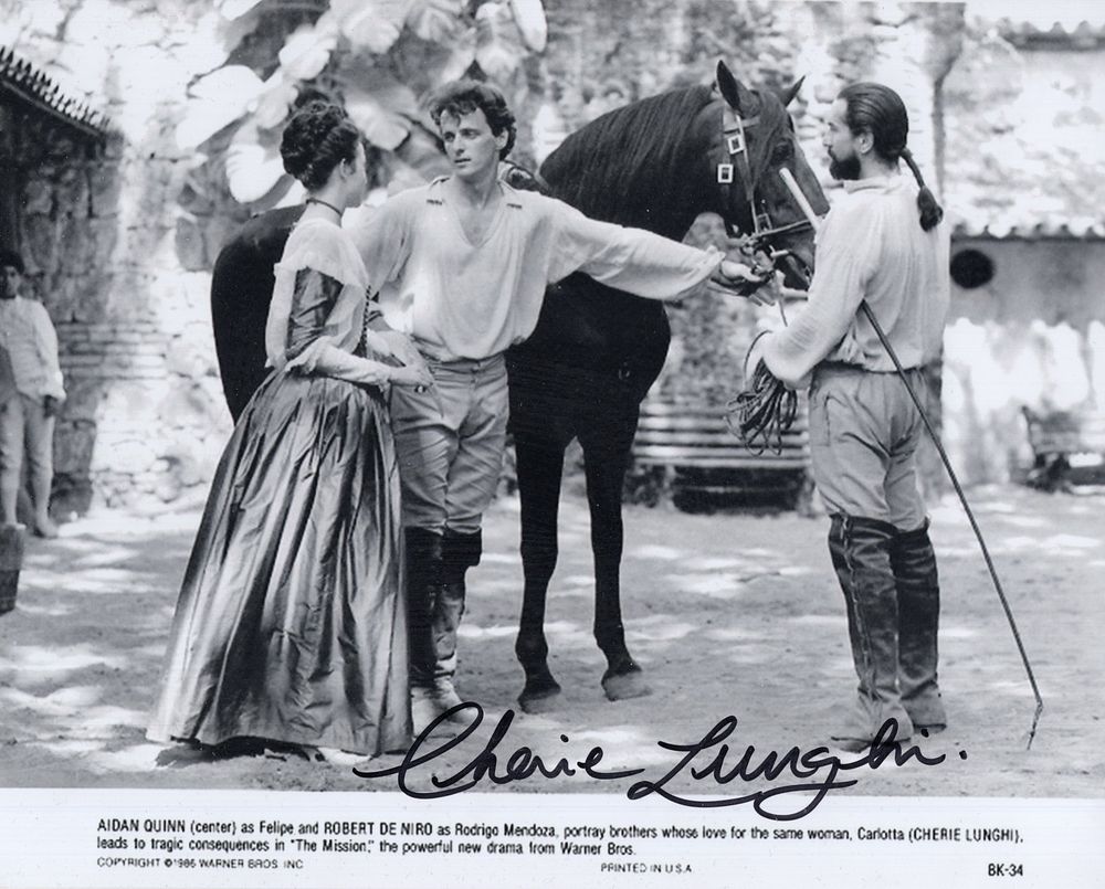 Lot 557: Cherie Lunghi, actress signed B&W 8x10 photo from...