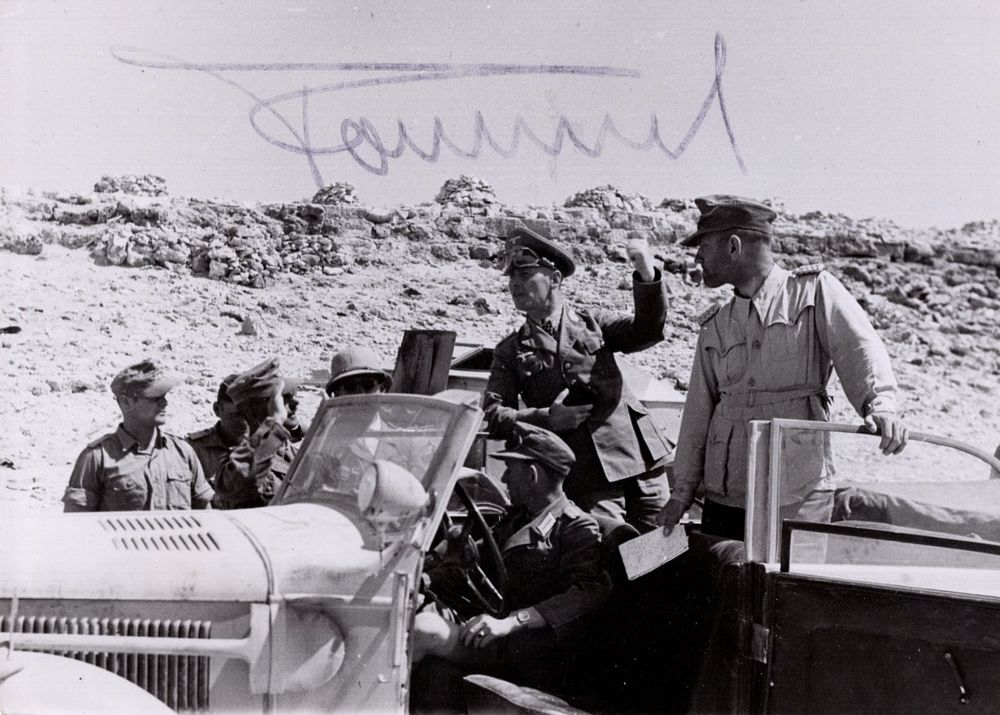 Lot 561: WW2 Germany, Erwin Rommel (1891-1944) signed 7x5 inch...