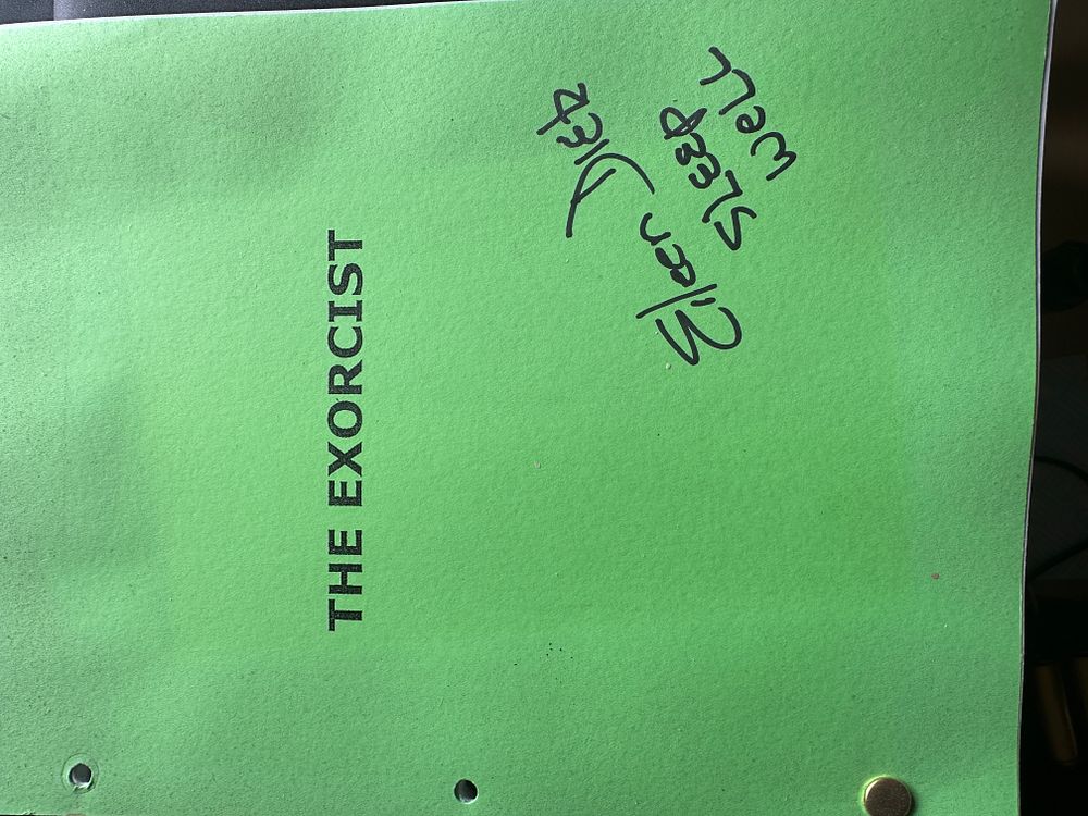 Lot 582: The Exorcist horror movie reproduction full movie script...