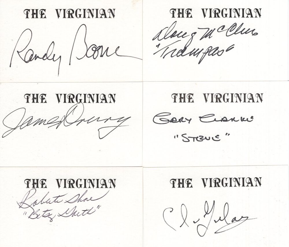 Lot 593: The Virginian 1960's western series, collection of six...