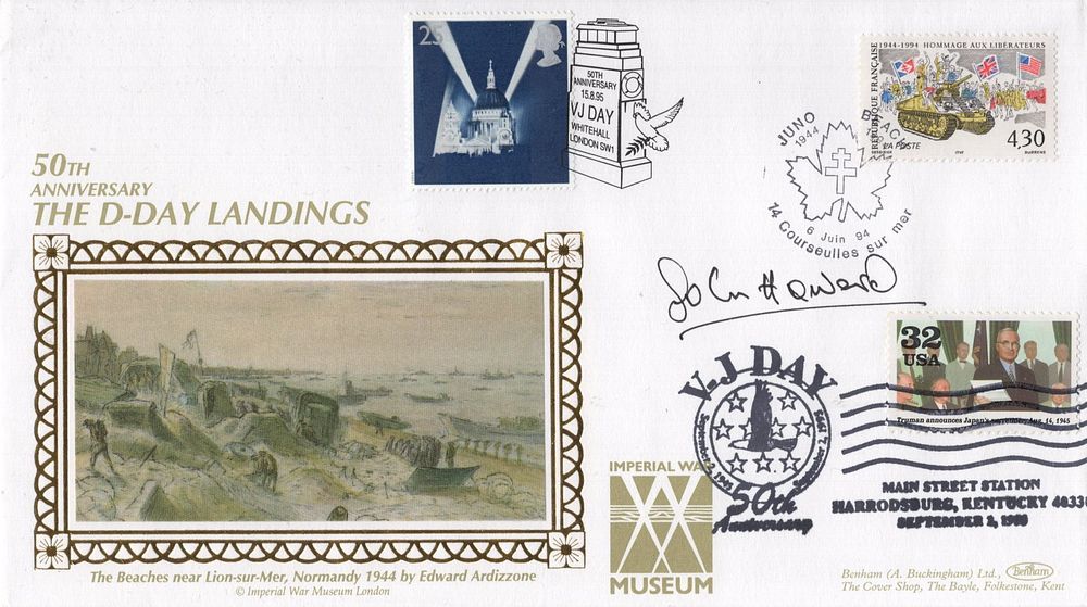Lot 594: D-Day Pegasus Bridge raid commander John Howard signed...