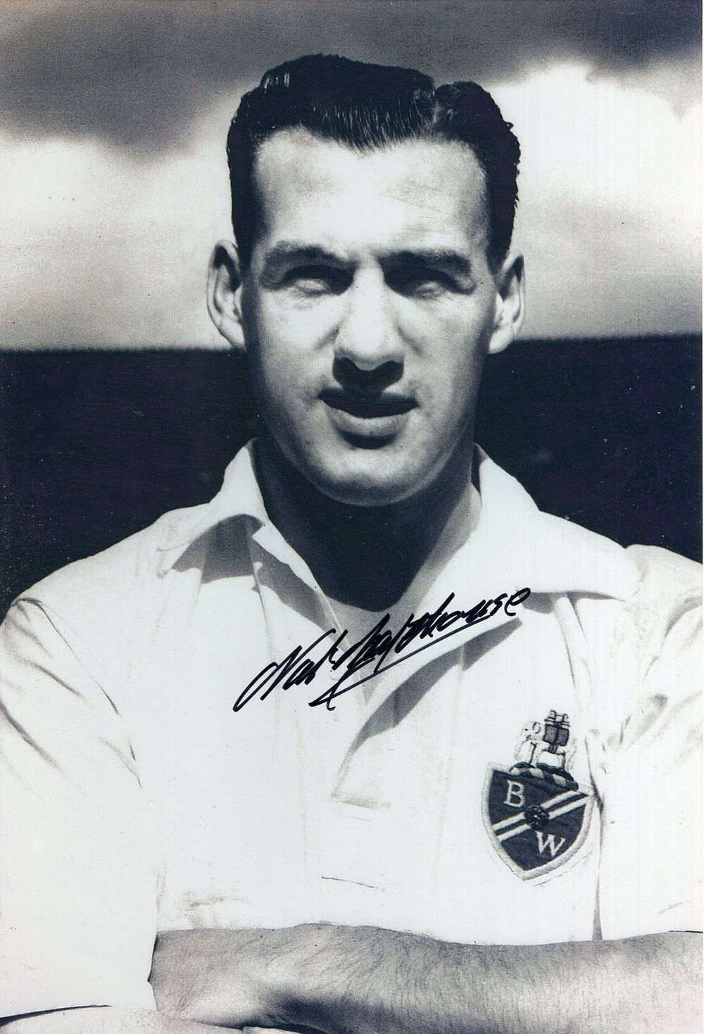 Lot 608: Nat Lofthouse, legendary England centre forward known as...