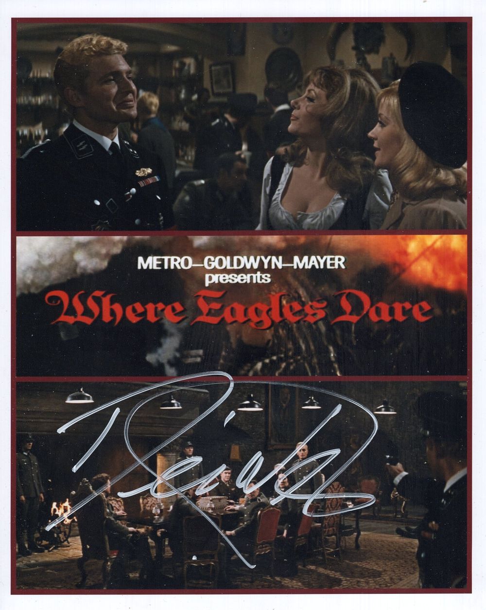 Lot 659: Where Eagles Dare classic war movie 8x10 inch...